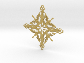 Musician Snowflake in Tan Fine Detail Plastic