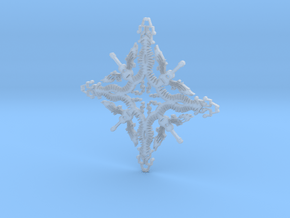 Musician Snowflake in Clear Ultra Fine Detail Plastic