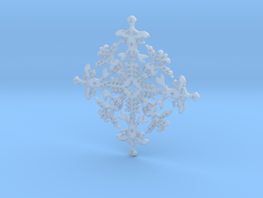 Mermaid Snowflake in Clear Ultra Fine Detail Plastic