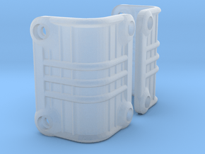 Ascender K5 Blazer Rear Light Bucket Covers (STL) in Clear Ultra Fine Detail Plastic