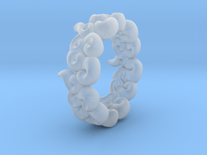 Six Clouds size:4-4.5 in Clear Ultra Fine Detail Plastic