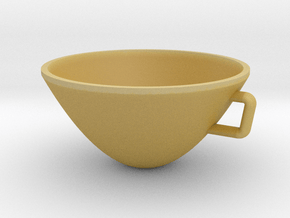 Parabolic Cup in Tan Fine Detail Plastic