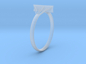 Suspension Ring in Clear Ultra Fine Detail Plastic