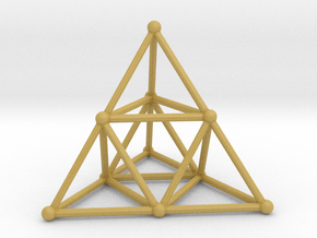TETRAHEDRON (stage 2) in Tan Fine Detail Plastic