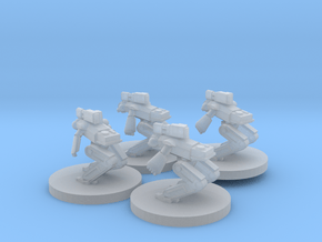 Crusader Robot in Clear Ultra Fine Detail Plastic