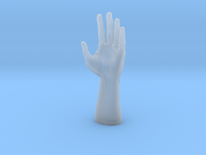 Human Hand in Clear Ultra Fine Detail Plastic