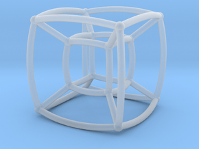 Reuleaux Hypercube in Clear Ultra Fine Detail Plastic