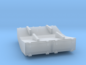 PRR 1½ ton Ice Bunker/Sump (1/160) in Clear Ultra Fine Detail Plastic