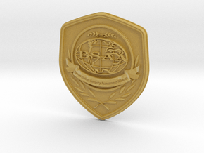 Badge BSAA in Tan Fine Detail Plastic