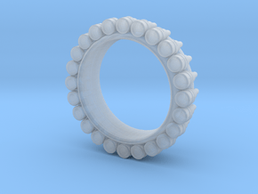 Bullet ring(size is = USA 7.5-8) in Clear Ultra Fine Detail Plastic