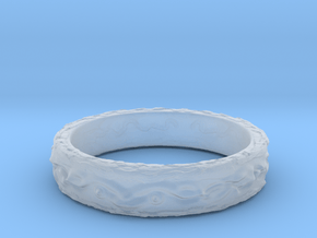 Ring of the earth(size = USA 6.5) in Clear Ultra Fine Detail Plastic