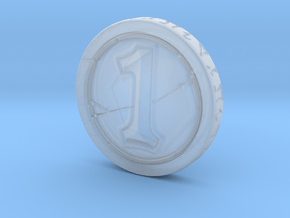 Hearthstone Coin in Clear Ultra Fine Detail Plastic