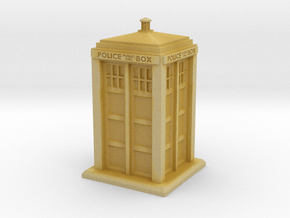 28mm/32mm scale Police Box in Tan Fine Detail Plastic