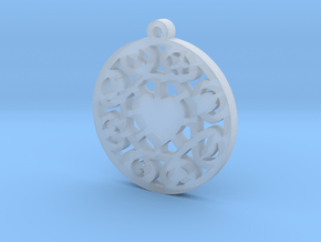 The Wheel of Time Pendant - By Celeste in Clear Ultra Fine Detail Plastic