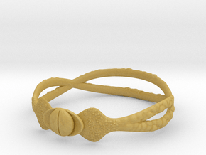 Snake ring(size = USA 5.5) in Tan Fine Detail Plastic