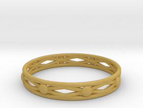 Normal ring(size = USA 5.5) in Tan Fine Detail Plastic