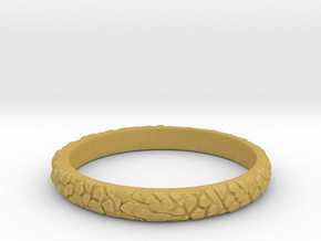 Rock ring(size = USA 5.5) in Tan Fine Detail Plastic