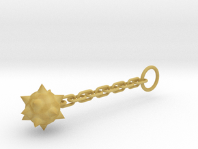 Flails Keychain in Tan Fine Detail Plastic