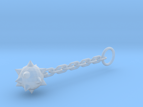 Flails Keychain in Clear Ultra Fine Detail Plastic