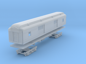 D&H Baggage Car, 478 series (1/160) in Clear Ultra Fine Detail Plastic