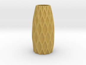 S-Vase in Tan Fine Detail Plastic