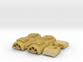 Flame-o Shoulder And Cannon in Tan Fine Detail Plastic