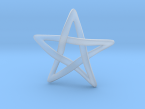 Star Ever Pendant in Clear Ultra Fine Detail Plastic