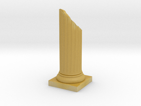 Pillar Broken Bottom Variation 01 Lrg in Tan Fine Detail Plastic