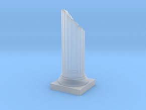 Pillar Broken Bottom Variation 01 Lrg in Clear Ultra Fine Detail Plastic