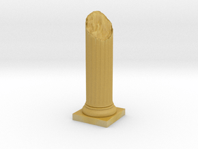 Pillar Broken Bottom Variation 02 Lrg in Tan Fine Detail Plastic