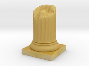 Pillar Broken Stump Variation 01 Lrg in Tan Fine Detail Plastic