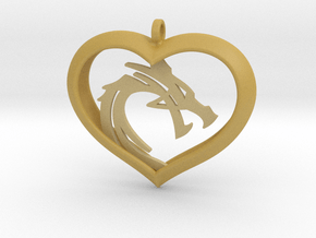 Dragon Heart 2 (No Cross) in Tan Fine Detail Plastic