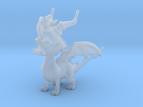 Spyro the Dragon Pendant/charm in Clear Ultra Fine Detail Plastic