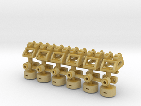 Decauville Point Lever Base x 6 in 1/32 Scale in Tan Fine Detail Plastic