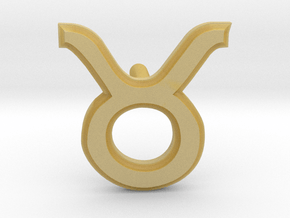 Taurus Earring in Tan Fine Detail Plastic