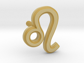 Leo Earring in Tan Fine Detail Plastic