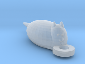 Fluffy The Cat in Clear Ultra Fine Detail Plastic