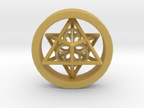 Merkaba Gauge Size 3/4 in Tan Fine Detail Plastic