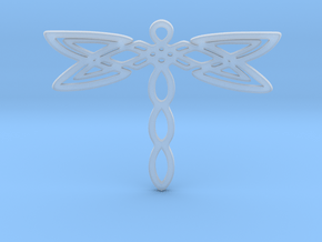 Dragonfly pendant in Clear Ultra Fine Detail Plastic