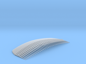 French Comb in Clear Ultra Fine Detail Plastic
