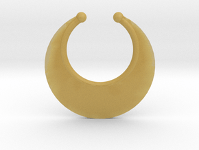 Faux Septum Ring -  Crescent (medium) in Tan Fine Detail Plastic