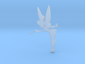 Tinkerbell Silhouette in Clear Ultra Fine Detail Plastic