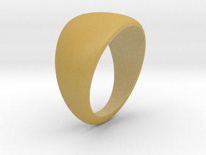 Simple ring in Tan Fine Detail Plastic