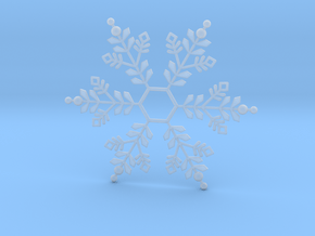 Snowflake Pendant 1 in Clear Ultra Fine Detail Plastic
