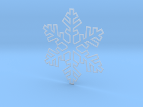 Snowflake Pendant 3 in Clear Ultra Fine Detail Plastic