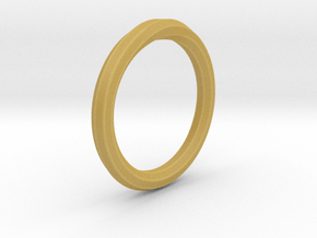 Heptagon Ring in Tan Fine Detail Plastic