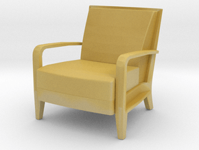 Serengeti Lounge Chair 1:12 scale in Tan Fine Detail Plastic