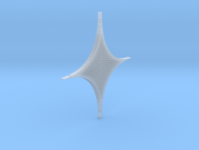 Parabolic Diamond Pendant in Clear Ultra Fine Detail Plastic