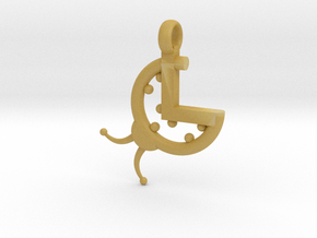 La Coccinella - Logo 3D portachiavi in Tan Fine Detail Plastic
