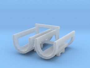 1/64 Saddle Tank Cradles in Clear Ultra Fine Detail Plastic